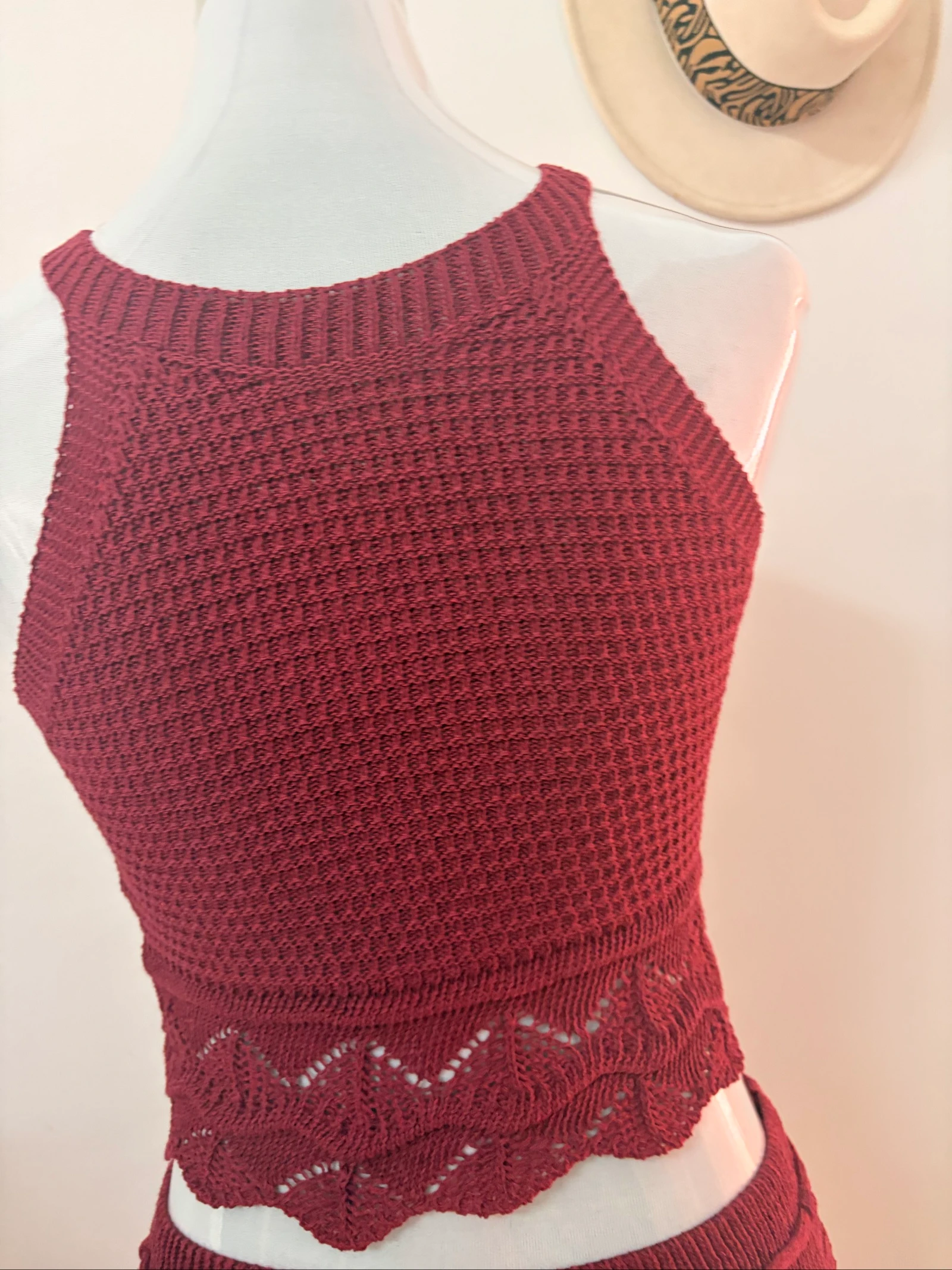 Bordeaux Cotton Crochet Set – photo 6